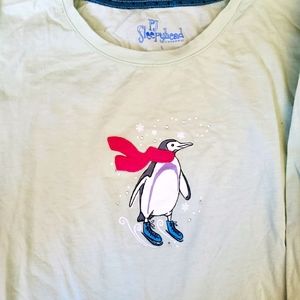 Long-Sleeve Penguin Sleep Shirt